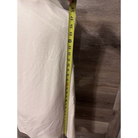 Hedge 100% Cashemere Vest Ivory Zellie Sz Small Long Pockets - Picture 7 of 9